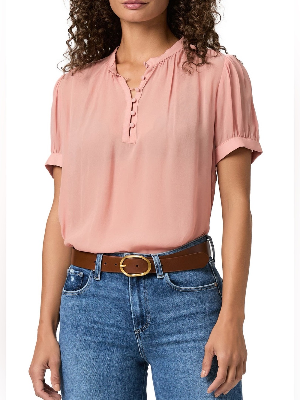 PAIGE Pink Marsala Blouse